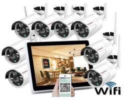 Bezdrtov 8 kamerov set WiFi TUYA WTU8-082A 13"LCD, 2MPx, CZ menu - 12890 K