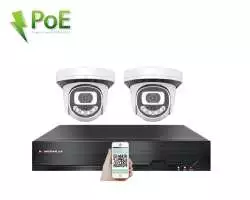 PoE IP 2 kamerový set XM-212A 3MPx, CZ menu - 4890 Kč