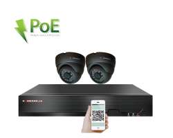 PoE IP 2 kamerový set XM-211B 4MPx, CZ menu - 5290 Kč