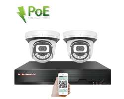 PoE IP 2 kamerov set XM-212B 4Mpx, CZ menu - 5190 K