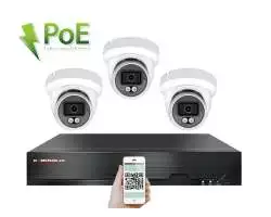 PoE IP 3 kamerový set XM-309B 4MPx, CZ menu - 6590 Kč