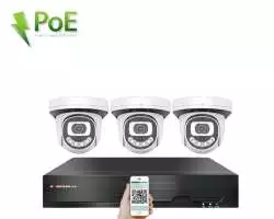 PoE IP 3 kamerový set XM-312A 3MPx, CZ menu - 5990 Kč