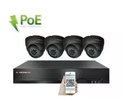 PoE IP 4 kamerový set XM-411B 4MPx, CZ menu - 7990 Kč
