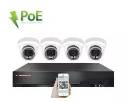 4K PoE IP 4 kamerový set XM-409D 8MPx, CZ menu - 10590 Kč