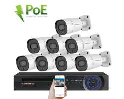 PoE IP 8 kamerov set XM-808B 4MPx, CZ menu - 13390 K