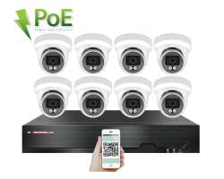 PoE IP 8 kamerový set XM-809B 4MPx, CZ menu - 14290 Kč
