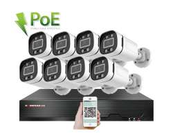 4K PoE IP 8 kamerový set XM-806D 8MPx, CZ menu - 19590 Kč