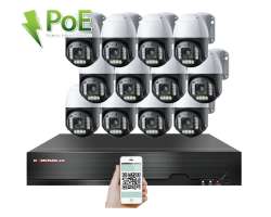 PoE IP 12 kamerov set XM-PTZ-1220B 4Mpx, CZ menu - 29490 K