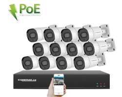 4K PoE IP 12 kamerov set XM-1208D 8MPx, CZ menu - 30090 K