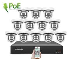 4K PoE IP 12 kamerov set XM-1212D 8MPx, CZ menu - 31690 K