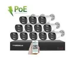 4K PoE IP 12 kamerový set XM-1213D 8MPx, CZ menu - 33690 Kč