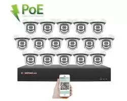 PoE IP 16 kamerový set XM-1612A 3Mpx, CZ menu - 27890 Kč