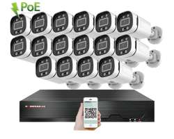 4K PoE IP 16 kamerový set XM-1606D 8MPx, CZ menu - 41690 Kč