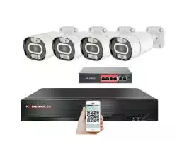 IP 4 kamerový set  s externím PoE XM-403B-Ext. 4MPx, CZ menu - 8190 Kč