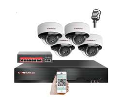 IP 4 kamerový set  s externím PoE XM-405B-Ext. 4MPx, CZ menu - 8190 Kč