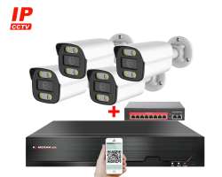 IP 4 kamerový set  s externím PoE XM-414B-Ext. 4MPx, CZ menu - 8190 Kč