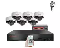 IP 6 kamerový set  s externím PoE XM-605B-Ext. 4MPx, CZ menu - 10890 Kč