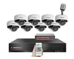 IP 8 kamerový set s externím PoE XM-805B-Ext. 4MPx, mikrofon, CZ menu - 13890 Kč