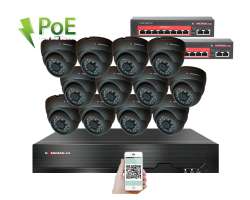 IP 12 kamerový set s externím PoE XM-1211B Ext. 4MPx, CZ menu - 21190 Kč