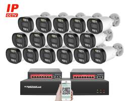 IP 16 kamerový set s externím PoE XM-1613B-Ext. 4MPx, CZ menu - 26490 Kč