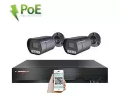 4K PoE IP 2 kamerový set XM-210D 8MPx, mikrofon, CZ menu - 6590 Kč