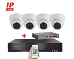 4K IP 4 kamerový set  s externím PoE XM-402D-Ext. 8MPx, CZ menu - 10890 Kč