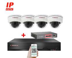 IP 4 kamerový set  s externím PoE XM-405C-Ext. 5MPx, CZ menu - 9790 Kč
