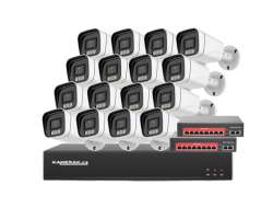 IP 16 kamerov set s externm PoE XM-1606B-Ext. 4MPx,CZ menu - 26590 K