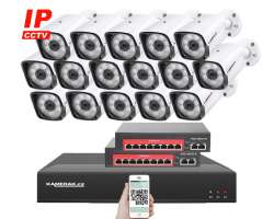 IP 16 kamerov set s externm PoE XM-1601B-Ext. 4MPx, CZ menu - 25990 K