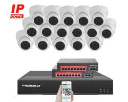 IP 16 kamerový set s externím PoE XM-1602D-Ext. 8MPx, CZ menu - 37290 Kč