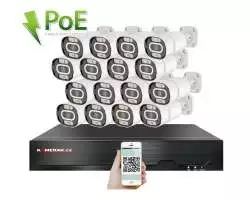 PoE IP 16 kamerový set XM-1603B 4MPx, mikrofon, CZ menu - 30890 Kč