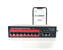 POE Switch PS308G 10portů RJ45 (8*PoE 100Mbps +2*uplink 100/1000Mbps) IEEE 802.3 af/at - 1390 Kč