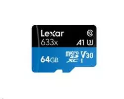 Micro SDXC Card 64GB V30 A1 100MB/s LEXAR - 358 Kč