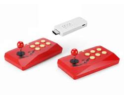 32bit HD Retro Video TV Hern konzole bezdrtov 2,4G arkdov hern automat - 1744 her - 999 K