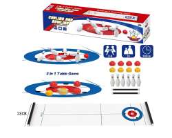 Bowling a Curling 2v1 KD052  stoln hra pro dti od 3 let - 250 K