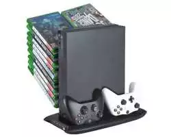 Multifunkční nabíjecí stojan SYY-XONEX-02-2 s aktivním chladicím 4X USB pro Xbox One X (XONE) - 699 Kč