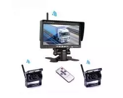 Wifi parkovací set TRUCK K0082, 2x 18IR LED kamera s LCD 7" monitorem - 3298 Kč