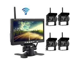 Wifi parkovací set TRUCK C0054, 4x 18LED kamera s LCD 7" monitorem - 5190 Kč