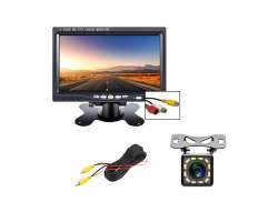 Parkovací set LCD 7" + kamera 12 LED - 1690 Kč