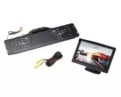 Parkovací set LCD 5" + Kamera A3723 AHD/CVBS 7IR LED v držáku SPZ - 1688 Kč