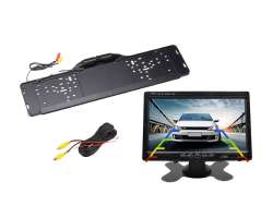 Parkovací set LCD 7" AHD digitální monitor + Kamera A3723 AHD 7IR LED v SPZ - 1890 Kč