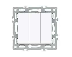 UNIC b�l� modul MDC04 trojvyp�na� lustrov�, pro r�me�ek 82mm - 90 K�