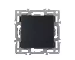 UNIC modul MDV01 vypínač jednopólový č.1, černý pro rámeček 82mm - 78 Kč