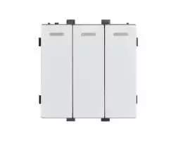 SRAN Modul MDS03P 3Vypínač plast bílý - 30 Kč
