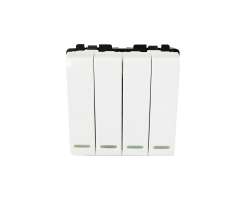 SRAN modul MDS04P 4Vypna plast bl - 50 K