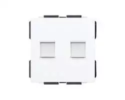 SRAN modul MDN2RJ45 Zásuvka 2xRJ45 bílá do rámečku - 40 Kč