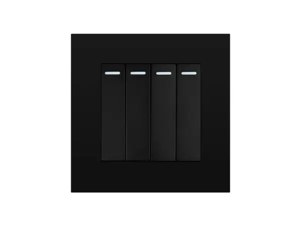 sran 4vypinac vcetne ramecku plast cerny