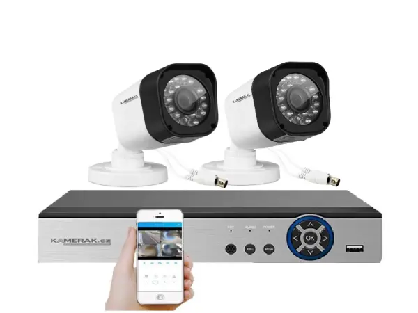 2 kamerový set AHD WN2-50A 2Mpx 1080p, H.265, CZ menu