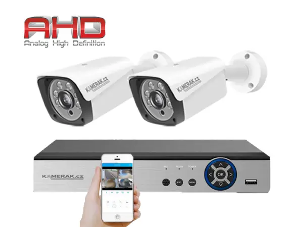 2 kamerovy ahd set he2-55e 5mpx 1920p, h.265, cz menu