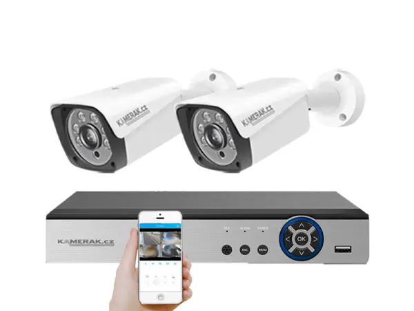 2 kamerovy ahd set he2-55e 5mpx 1920p, h.265, cz menu